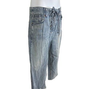 A.L.C Jeans Lace-up Wide Leg Jeans Sz 2